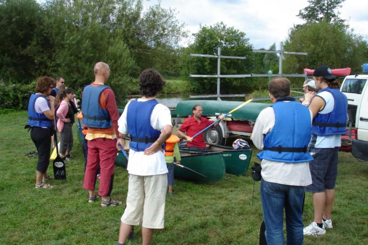 Bilder Kanufahrt Saale 2009